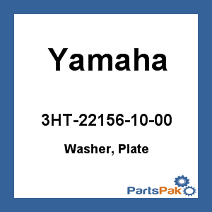 Yamaha 3HT-22156-10-00 Washer, Plate; 3HT221561000