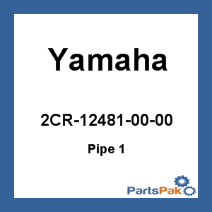 Yamaha 2CR-12481-00-00 Pipe 1; 2CR124810000