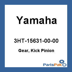 Yamaha 3HT-15631-00-00 Gear, Kick Pinion; 3HT156310000