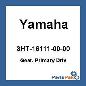 Yamaha 3HT-16111-00-00 Gear, Primary Driv; 3HT161110000