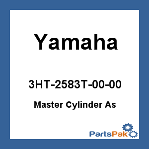 Yamaha 3HT-2583T-00-00 Master Cylinder As; 3HT2583T0000