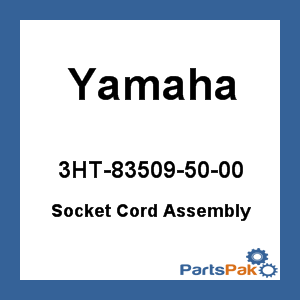 Yamaha 3HT-83509-50-00 Socket Cord Assembly; 3HT835095000