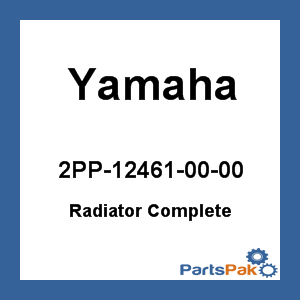 Yamaha 2PP-12461-00-00 Radiator Complete; 2PP124610000