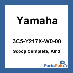 Yamaha 3C5-Y217X-W0-00 Scoop Complete, Air 2; 3C5Y217XW000