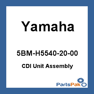 Yamaha 5BM-H5540-20-00 CDI Unit Assembly; 5BMH55402000