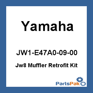 Yamaha JW1-E47A0-09-00 Jw8 Muffler Retrofit Kit; New # GCA-JW8E4-71-00