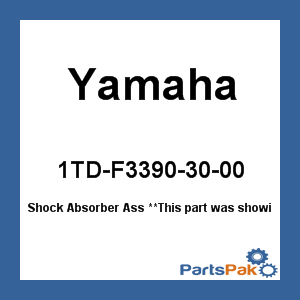 Yamaha 1TD-F3390-30-00 Shock Absorber Assembly; 1TDF33903000