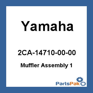 Yamaha 2CA-14710-00-00 Muffler Assembly 1; 2CA147100000