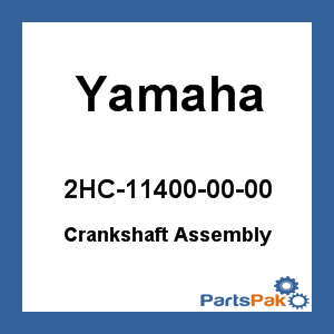 Yamaha 2HC-11400-00-00 Crankshaft Assembly; 2HC114000000