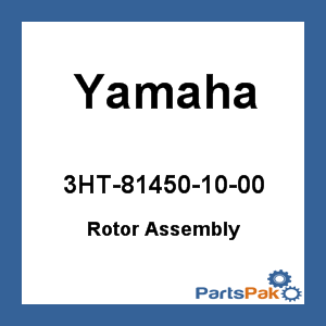 Yamaha 3HT-81450-10-00 Rotor Assembly; 3HT814501000