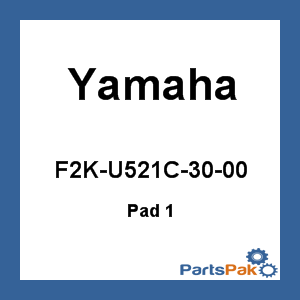 Yamaha F2K-U521C-30-00 Pad 1; F2KU521C3000