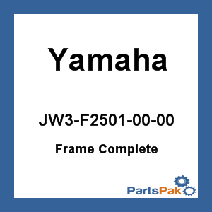 Yamaha JW3-F2501-00-00 Frame; New # JW3-F2501-01-00