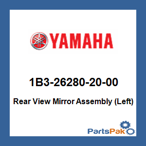 Yamaha 1B3-26280-20-00 Rear View Mirror Assembly (Left); 1B3262802000