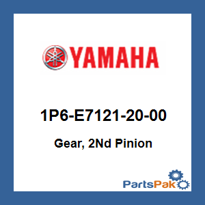Yamaha 1P6-E7121-20-00 Gear, 2nd Pinion; 1P6E71212000