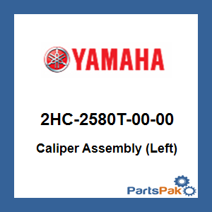 Yamaha 2HC-2580T-00-00 Caliper Assembly (Left); 2HC2580T0000