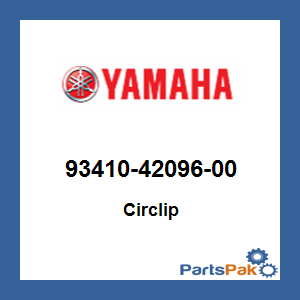 Yamaha 93410-42096-00 Circlip; 934104209600