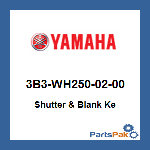 Yamaha 3B3-WH250-02-00 Shutter & Blank Ke; 3B3WH2500200