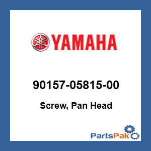 Yamaha 90157-05815-00 Screw, Pan Head; 901570581500