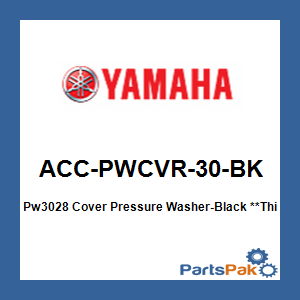 Yamaha ACC-PWCVR-30-BK Pw3028 Cover Pressure Washer-Blu; New # ACC-PWCVR-30-00