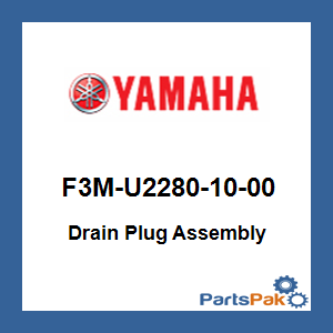 Yamaha F3M-U2280-10-00 Drain Plug Assembly; F3MU22801000