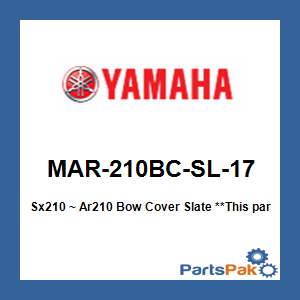 Yamaha MAR-210BC-SL-17 Sx210 ~ Ar210 Bow Cover Slate; MAR210BCSL17