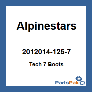 Alpinestars 2012014-125-7; Tech 7 Boots