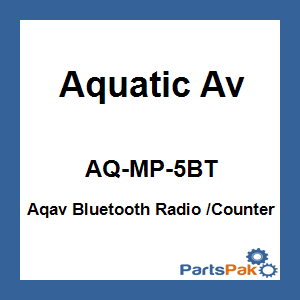 Aquatic Av AQ-MP-5BT; Bluetooth Radio Marine Grade Lcd Display