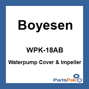 Boyesen WPK-18AB; Water Pump Cover & Impeller Kit Black