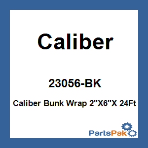 Caliber 23056-BK; Bunk Wrap Black 2-inch X6-inch X 24Ft Roll