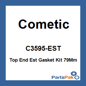 Cometic C3595-EST; Top End Est Gasket Kit 79Mm
