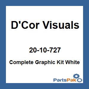 D'Cor Visuals 20-10-727; 17 Geico Fits Honda Complete Graphic Kit White