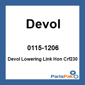 Devol 0115-1206; Devol Lowering Link Fits Honda Crf230
