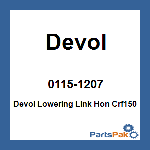 Devol 0115-1207; Devol Lowering Link Fits Honda Crf150