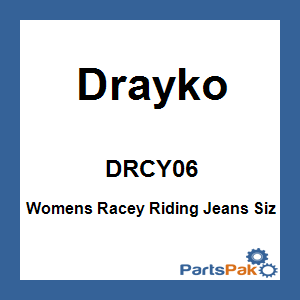 Drayko DRCY06; Womens Racey Riding Jeans Siz