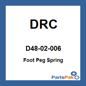 DRC D48-02-006; Foot Peg Spring