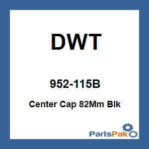 DWT 952-115B; Center Cap 82-mm Black