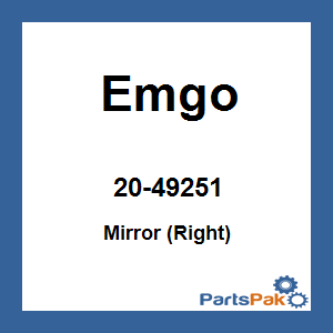 Emgo 20-49251; Mirror (Right)