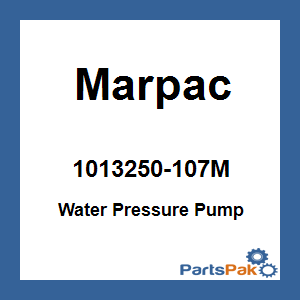 Marpac 1013250-107M; Water Pressure Pump