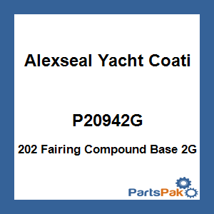 Alexseal Yacht Coating P20942G; 202 Fairing Compound Base 2G