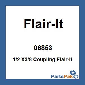 Flair-It 06853; 1/2 X3/8 Coupling Flair-It