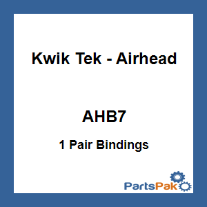 Kwik Tek - Airhead AHB-7; 1 Pair Bindings
