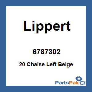 Lippert 6787302; 20 Chaise Left Beige