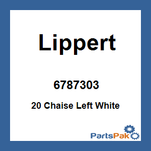 Lippert 6787303; 20 Chaise Left White