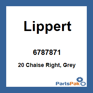 Lippert 6787871; 20 Chaise Right, Grey