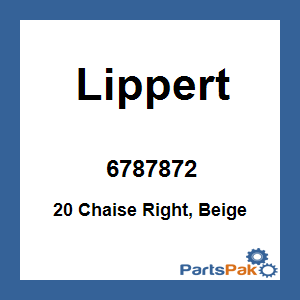 Lippert 6787872; 20 Chaise Right, Beige