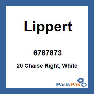 Lippert 6787873; 20 Chaise Right, White