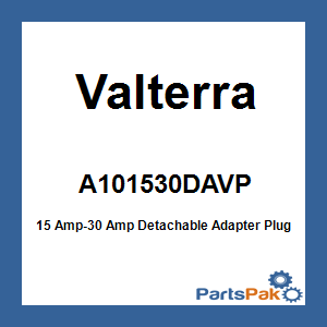 Valterra A101530DAVP; 15 Amp-30 Amp Detachable Adapter Plug