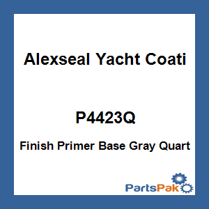 Alexseal Yacht Coating P4423Q; Finish Primer Base Gray Quart