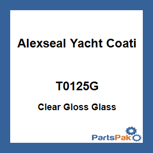 Alexseal Yacht Coating T0125G; Clear Gloss Glass