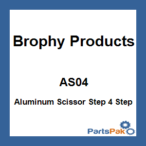 Brophy Products AS04; Aluminum Scissor Step 4 Step